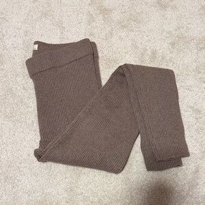 Madewell Cashmere Ribbed Brown Leggings